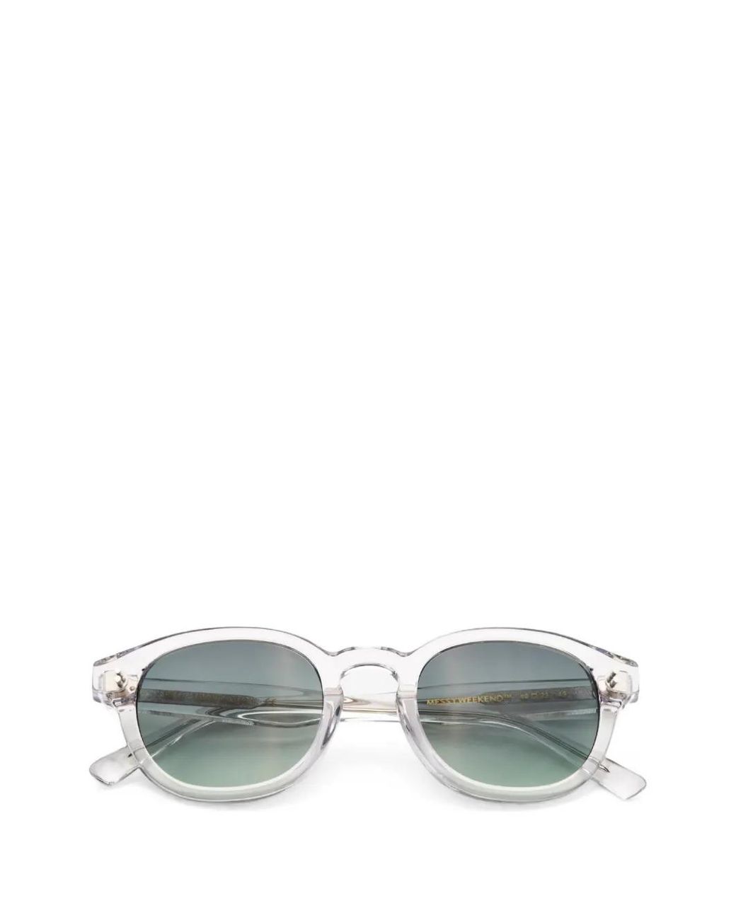 Messyweekend Green Bille Square-Frame Sunglasses