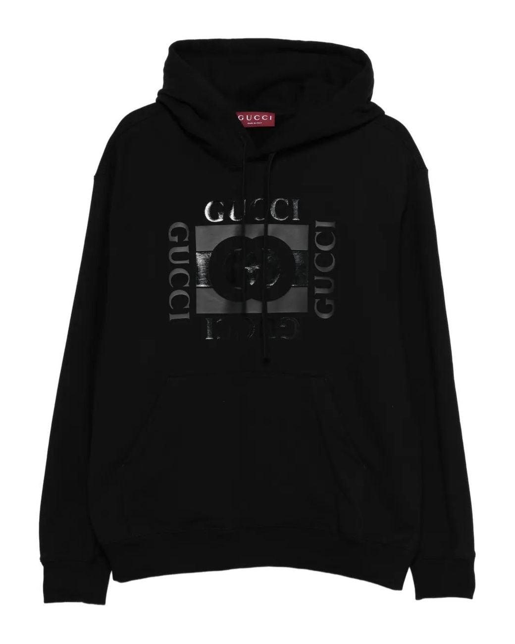 Gucci Black Logo Hoodie for men