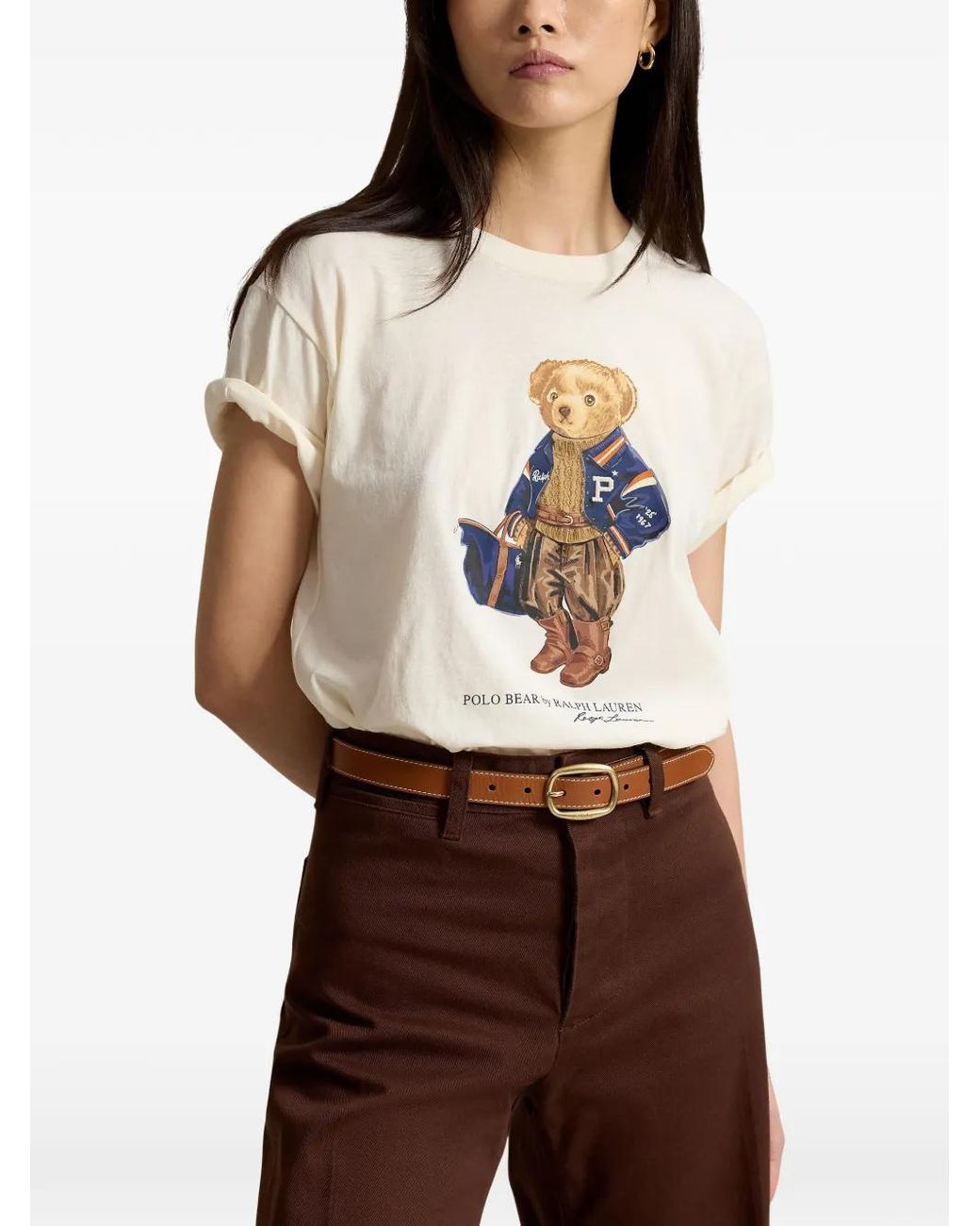 Polo Ralph Lauren White Polo-Style T-Shirt