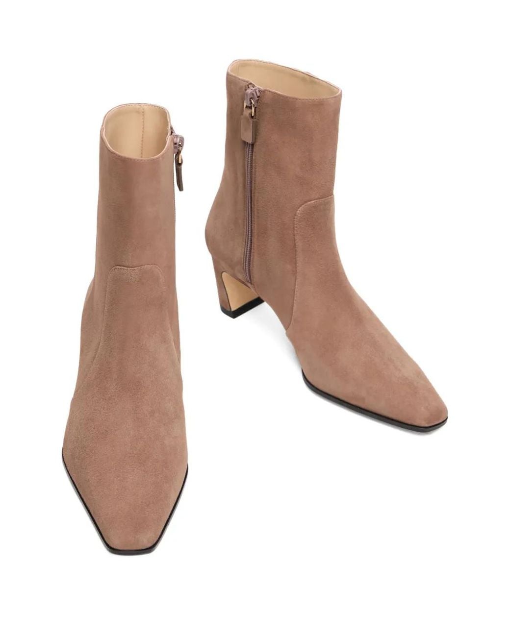 Stuart Weitzman Brown Stassi Stiefeletten 50Mm