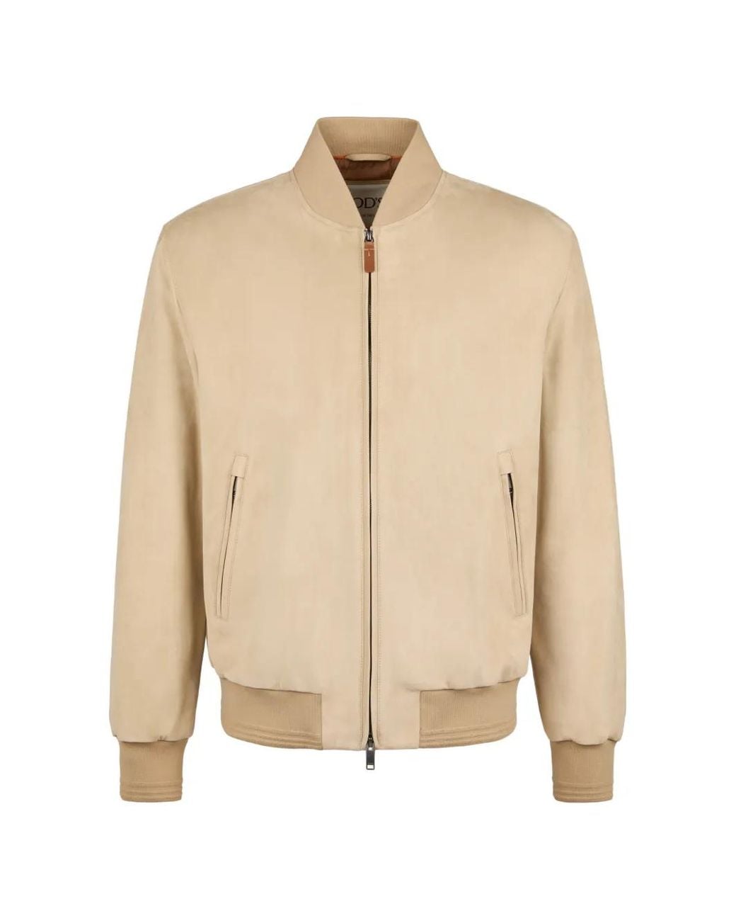 Tod's Brera Pashmy Bomberjack in het Natural voor heren