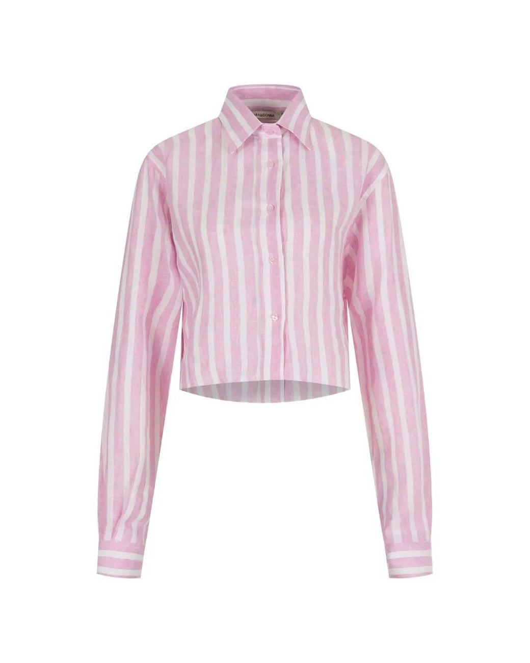 Camicia Ida A Righe di Paramidonna in Pink