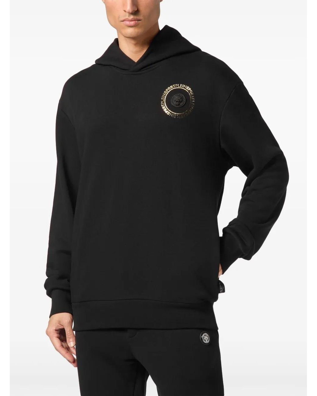 Philipp Plein Black Tiger Hoodie for men