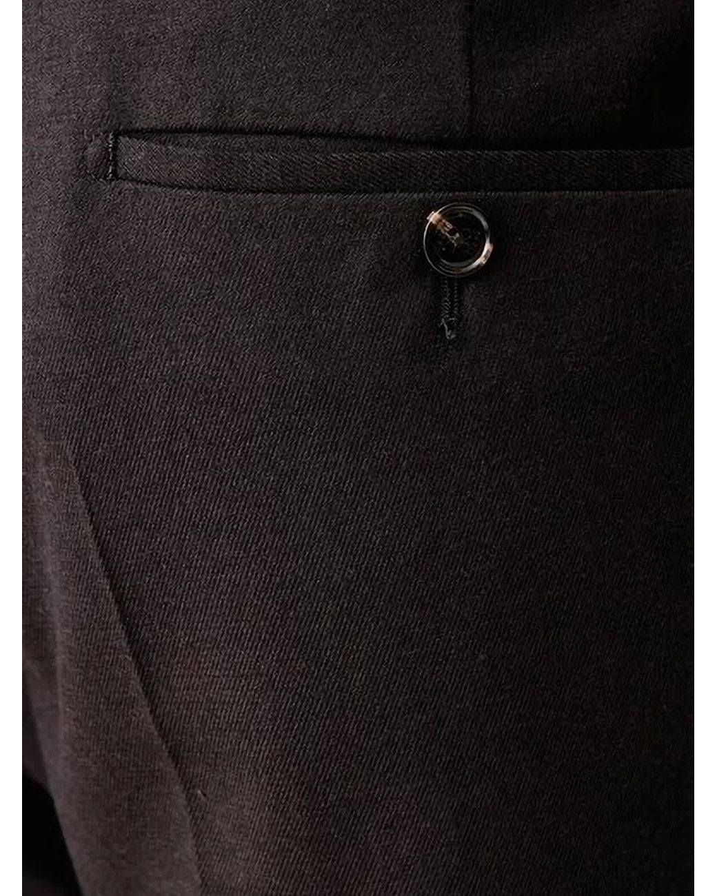 Joop! Black Pressed-Crease Straight-Leg Trousers for men