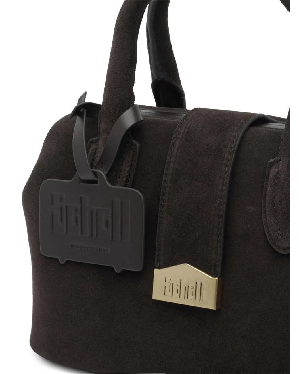 Borsa Tote Con Applicazione di Schell in Black
