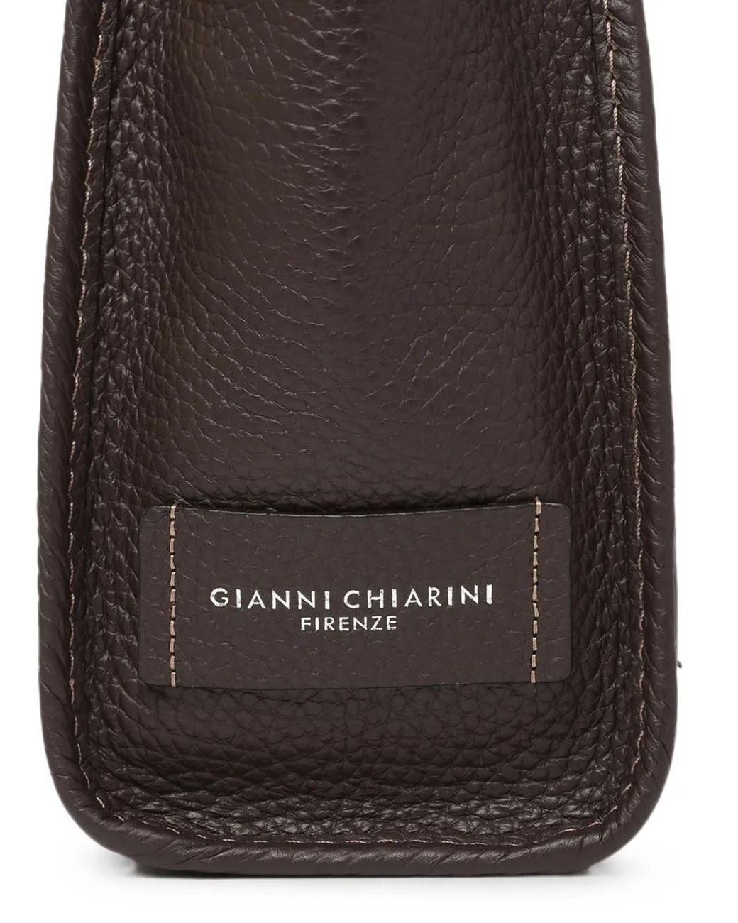MARCELLA CLUB Brown Marcella Knotted Leather Tote Bag