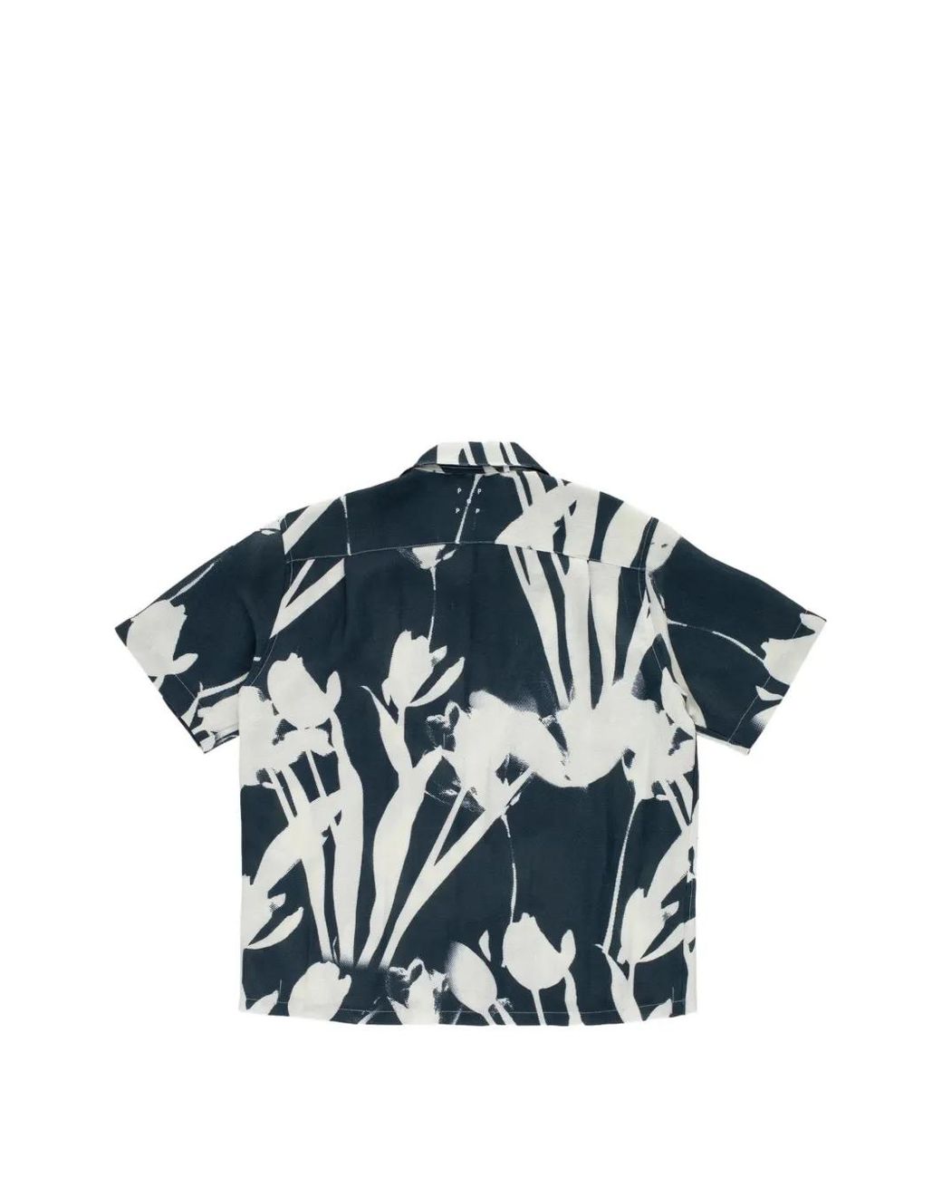 Pop Trading Co. Blue Tulip Print Short Sleeve Shirt for men