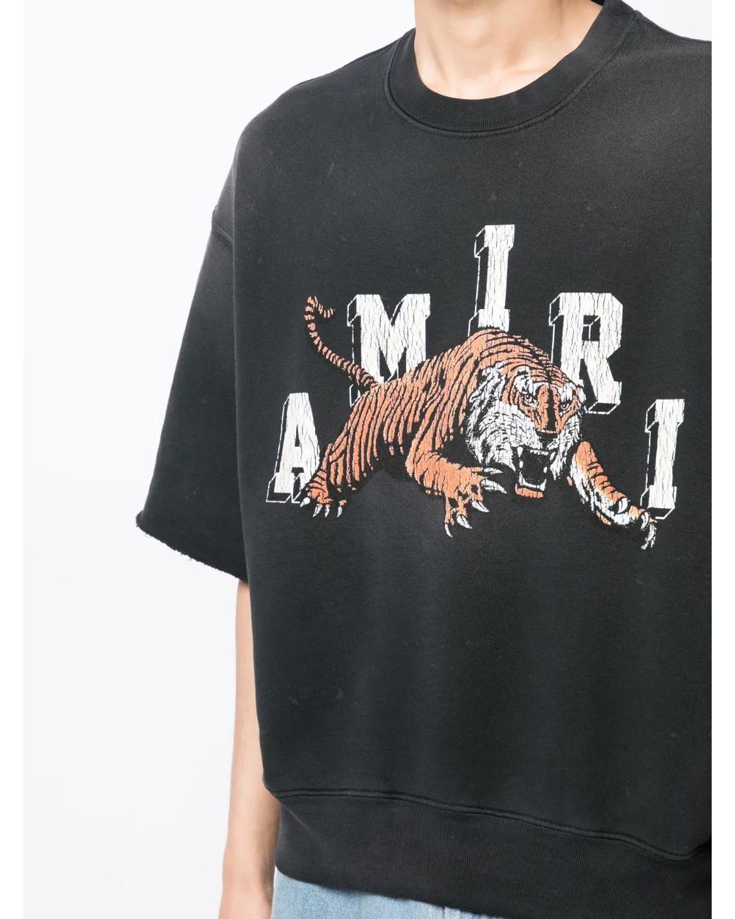 Amiri Black Bar Graphic-print Cotton-jersey Hoody for men