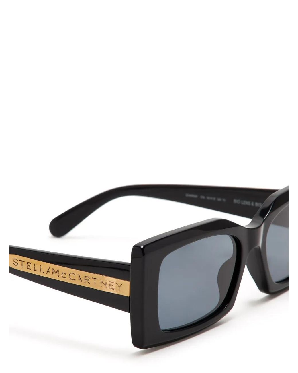 Stella McCartney Blue Rectangle-Frame Sunglasses