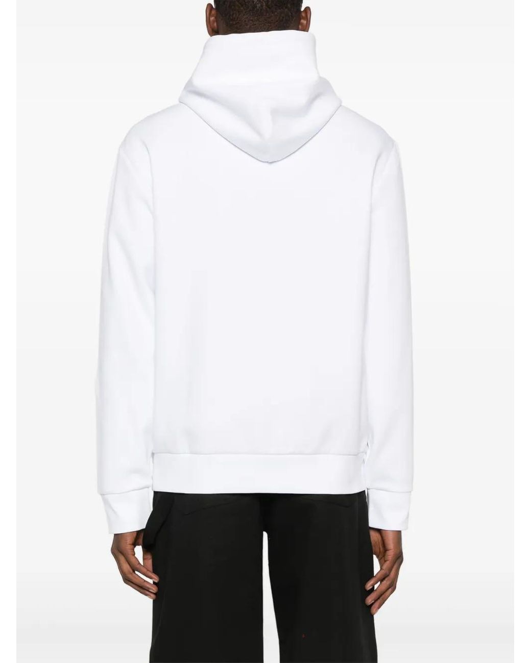 Polo Ralph Lauren White Logo-Embroidered Hoodie for men