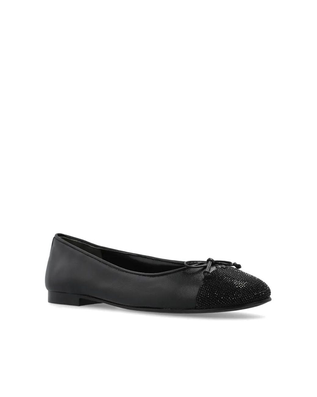 Tory Burch Black Leather Ballet Flats