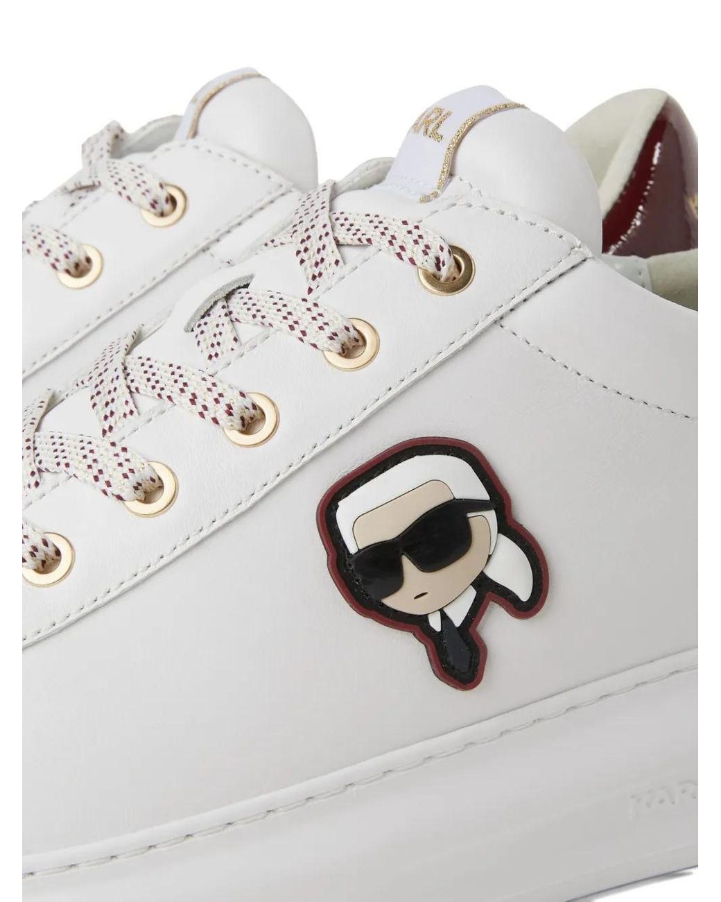 Karl Lagerfeld White Ikon Kapri Sneakers for men