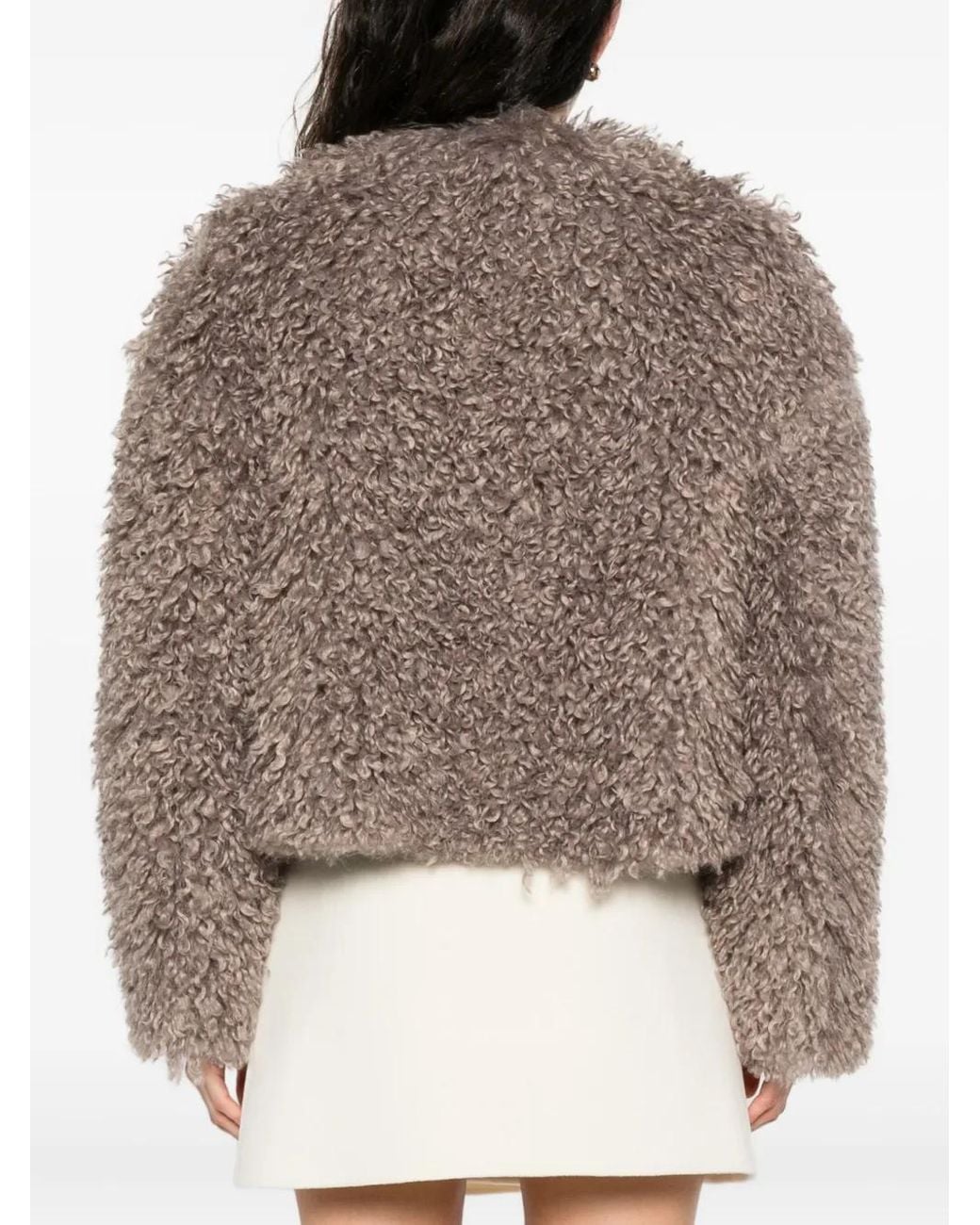 Veste À Texture Molletonné Tagliatore en coloris Brown