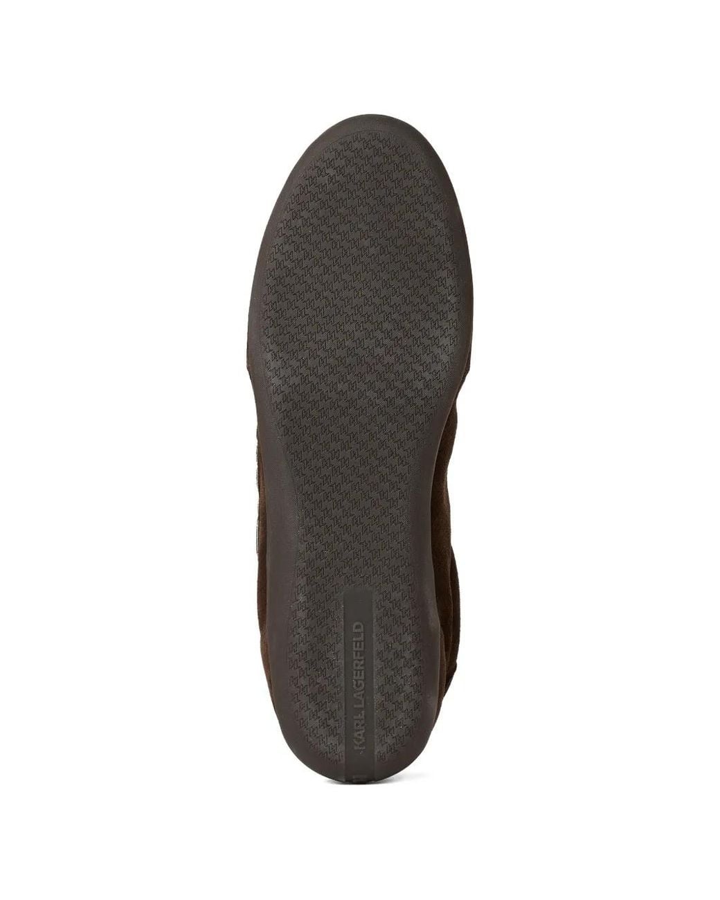 Karl Lagerfeld Brown Altia Suede Signature Sneakers