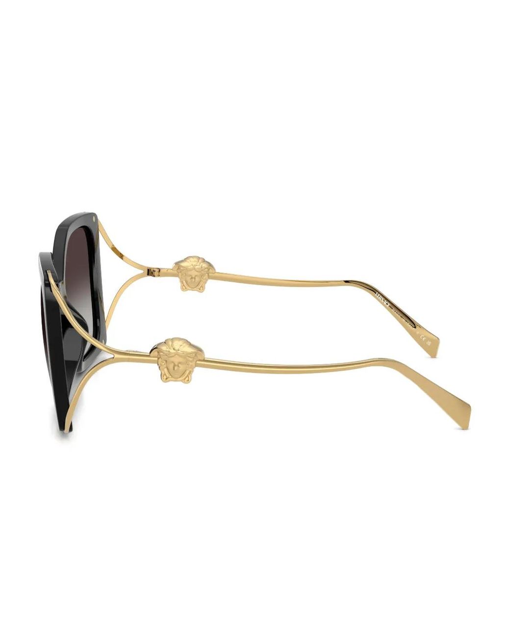 Versace Black Square-Frame Medusa Sunglasses