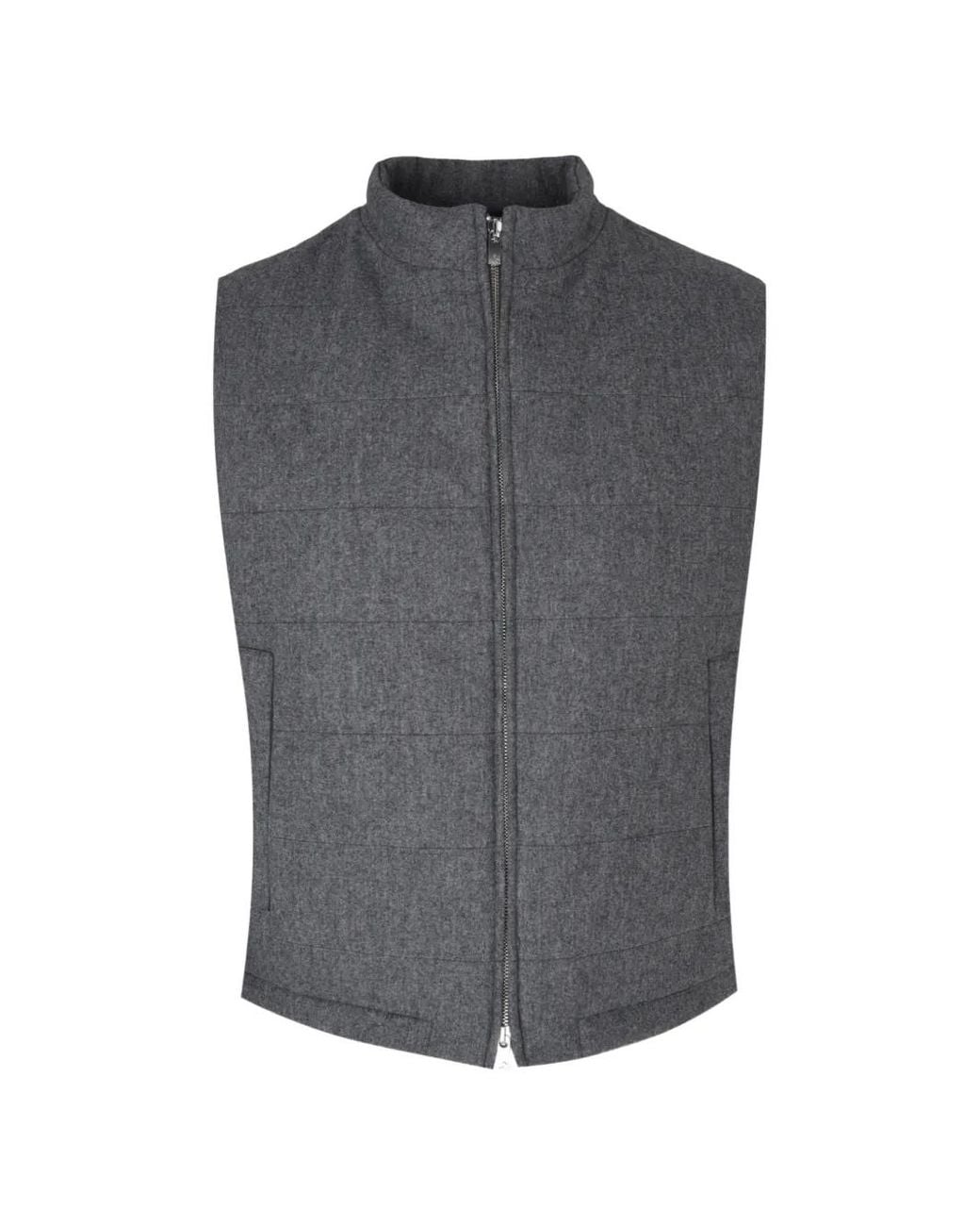 Tombolini Wollen Bodywarmer in het Gray voor heren