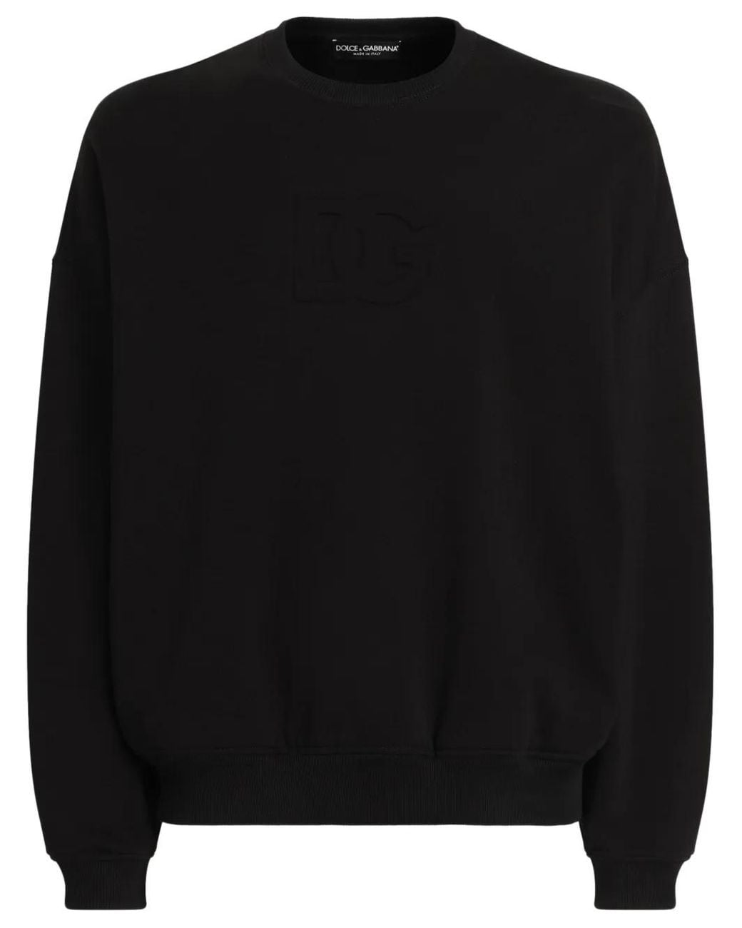 Dolce & Gabbana Black Classic Cotton Sweater For for men