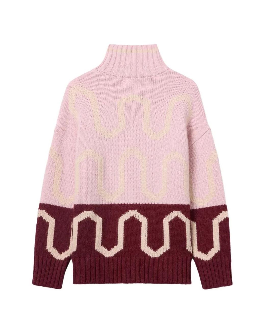 LaDoubleJ Pink Comber Turtleneck