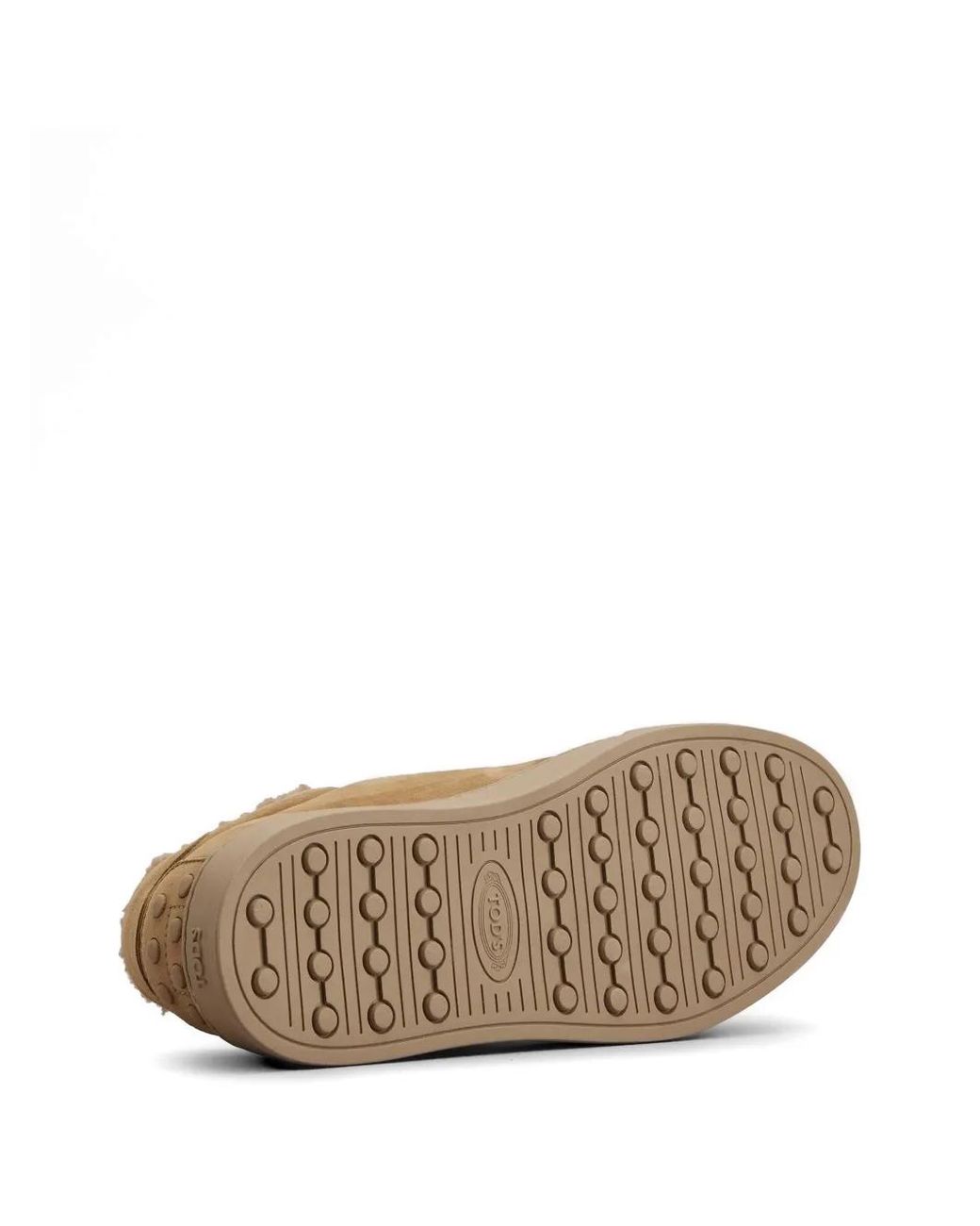 Tod's Brown Baskets En Cuir À Empiècement En Fourrure for men