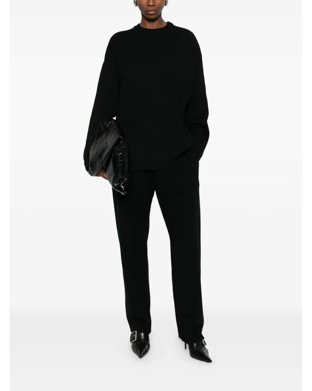 Entire studios Black Ribbed Sweater