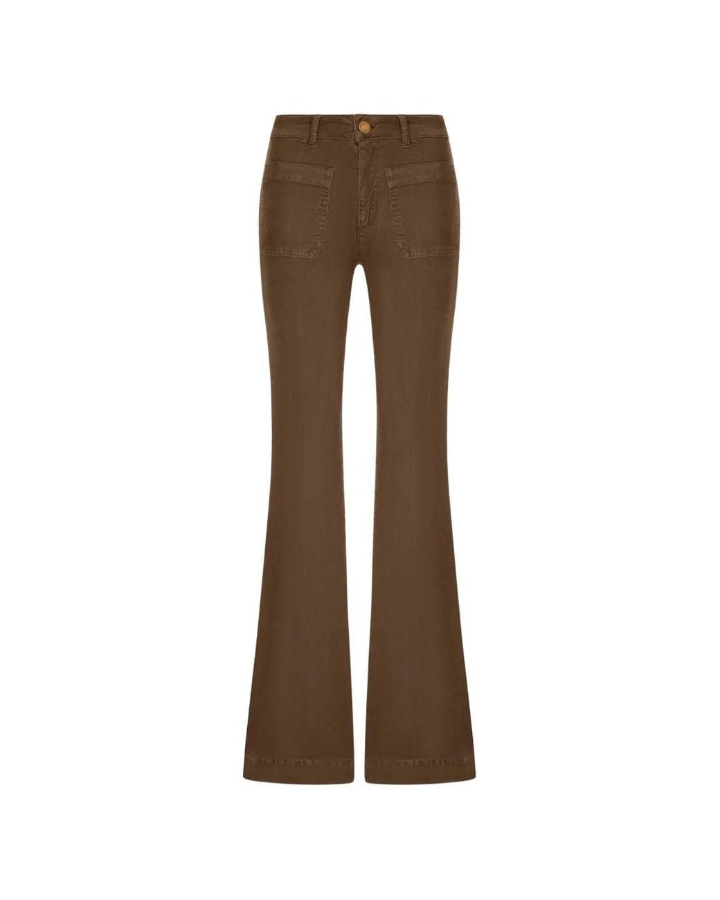 Seafarer Brown Jean Évasé À Poches Plaquées