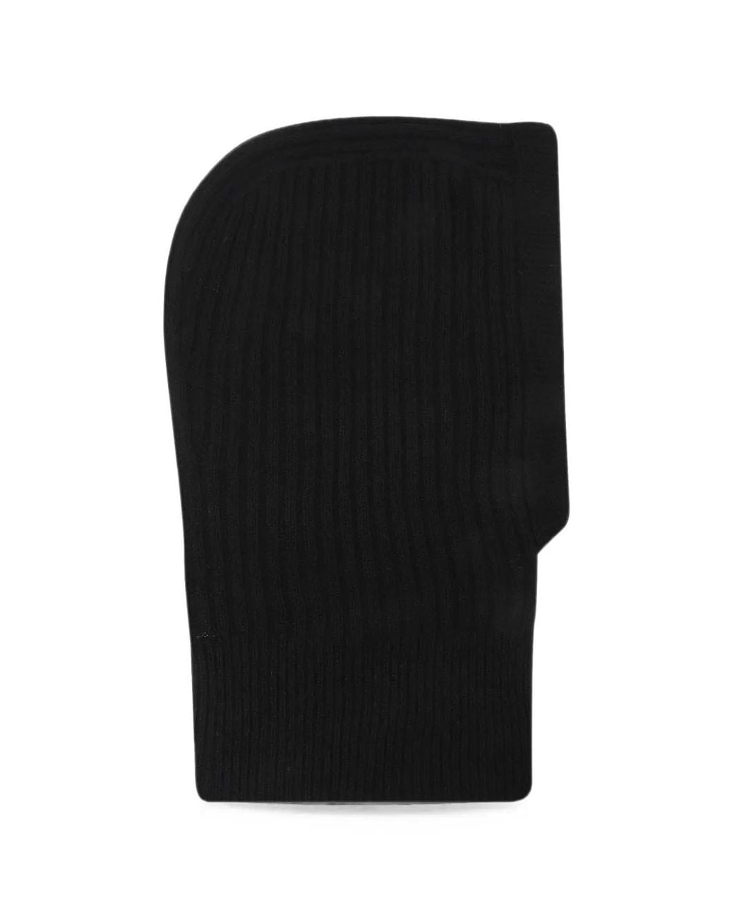 Aragona Black Ribbed-Knit Cashmere Balaclava