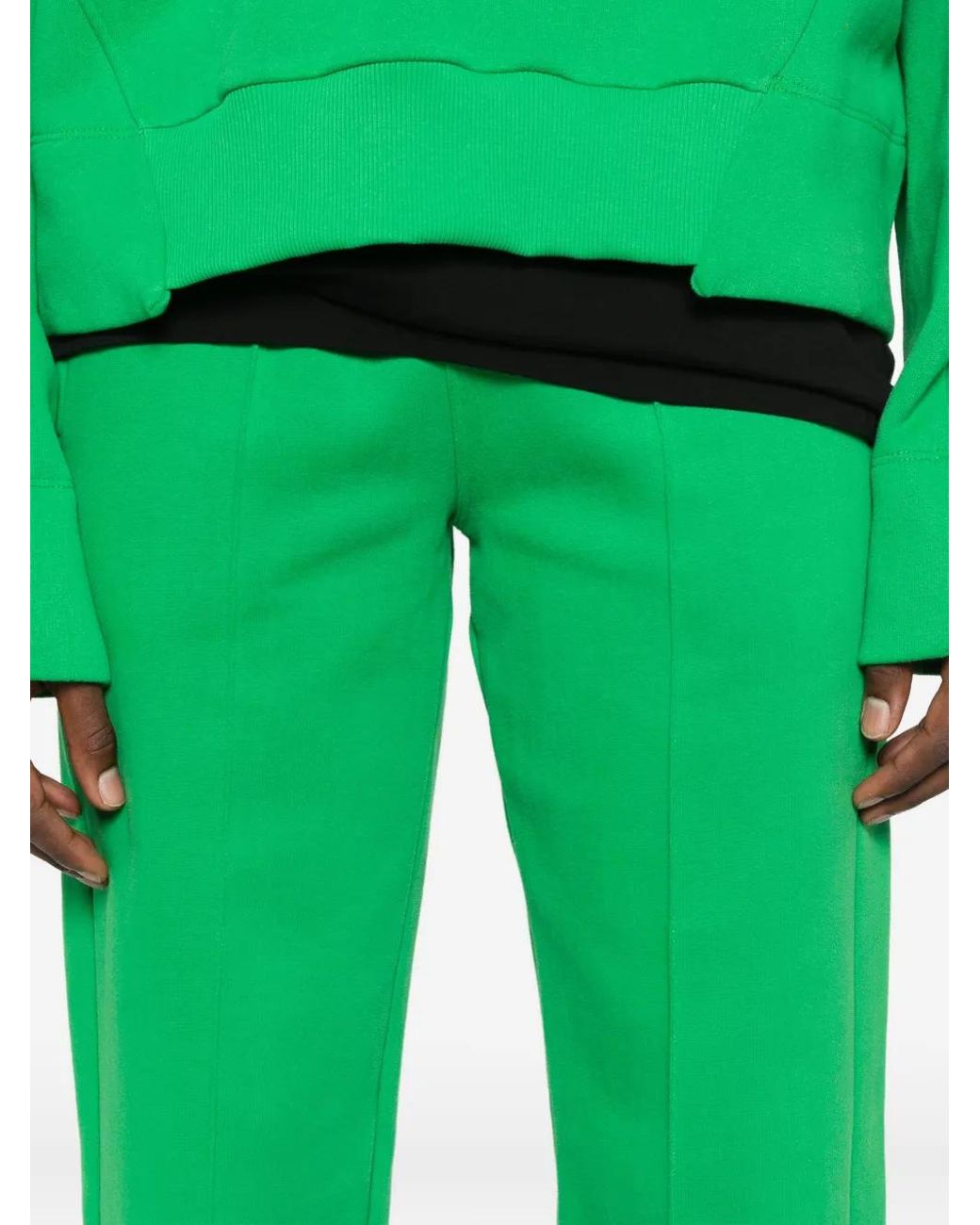 Notrainproof Green Pressed-Crease Trousers