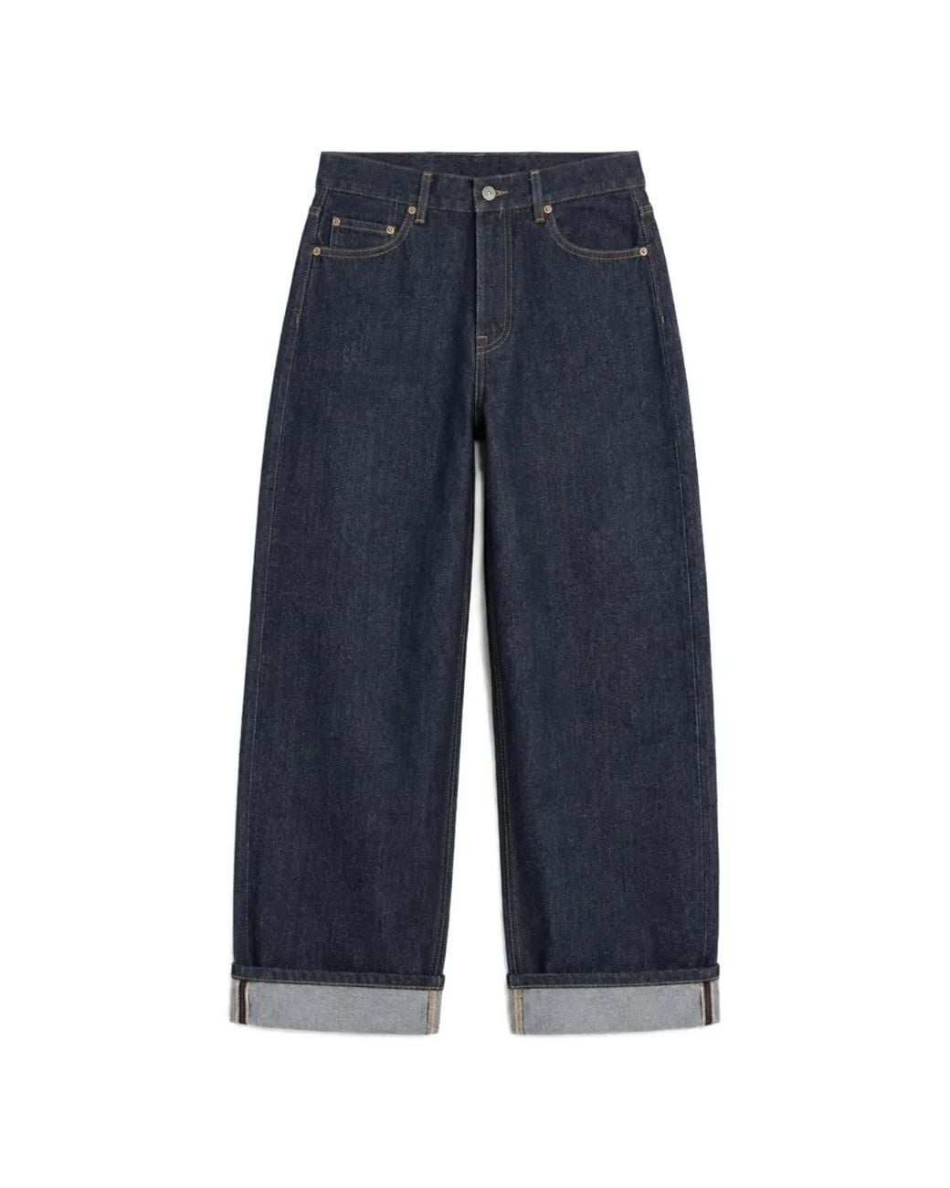 SOEUR & FRÈRES Blue Selvedge Straight-Leg Jeans for men