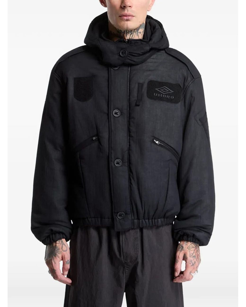 Umbro Black Flight Jhooded Jacket for men