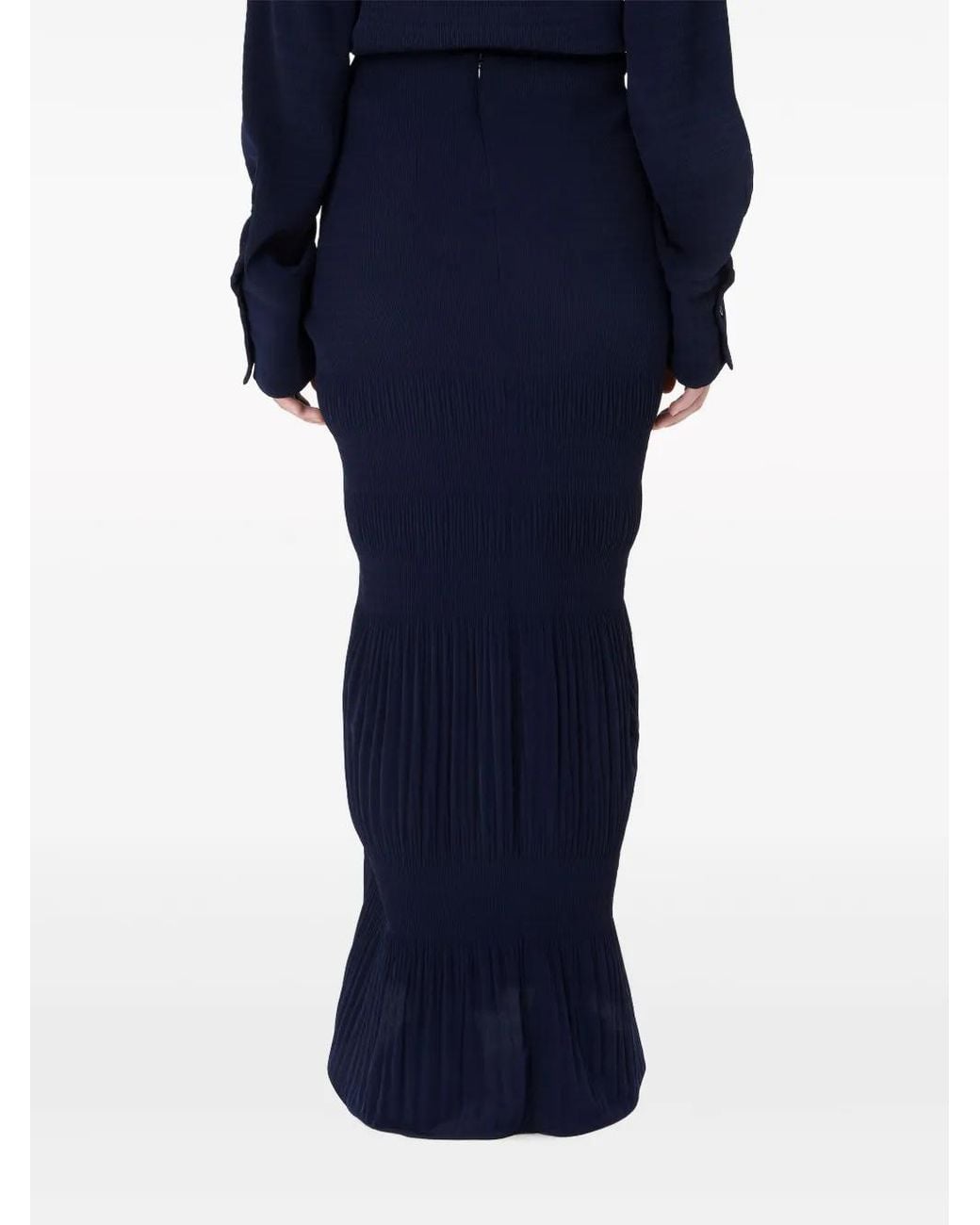 J.W. Anderson Blue Draped Maxi Skirt