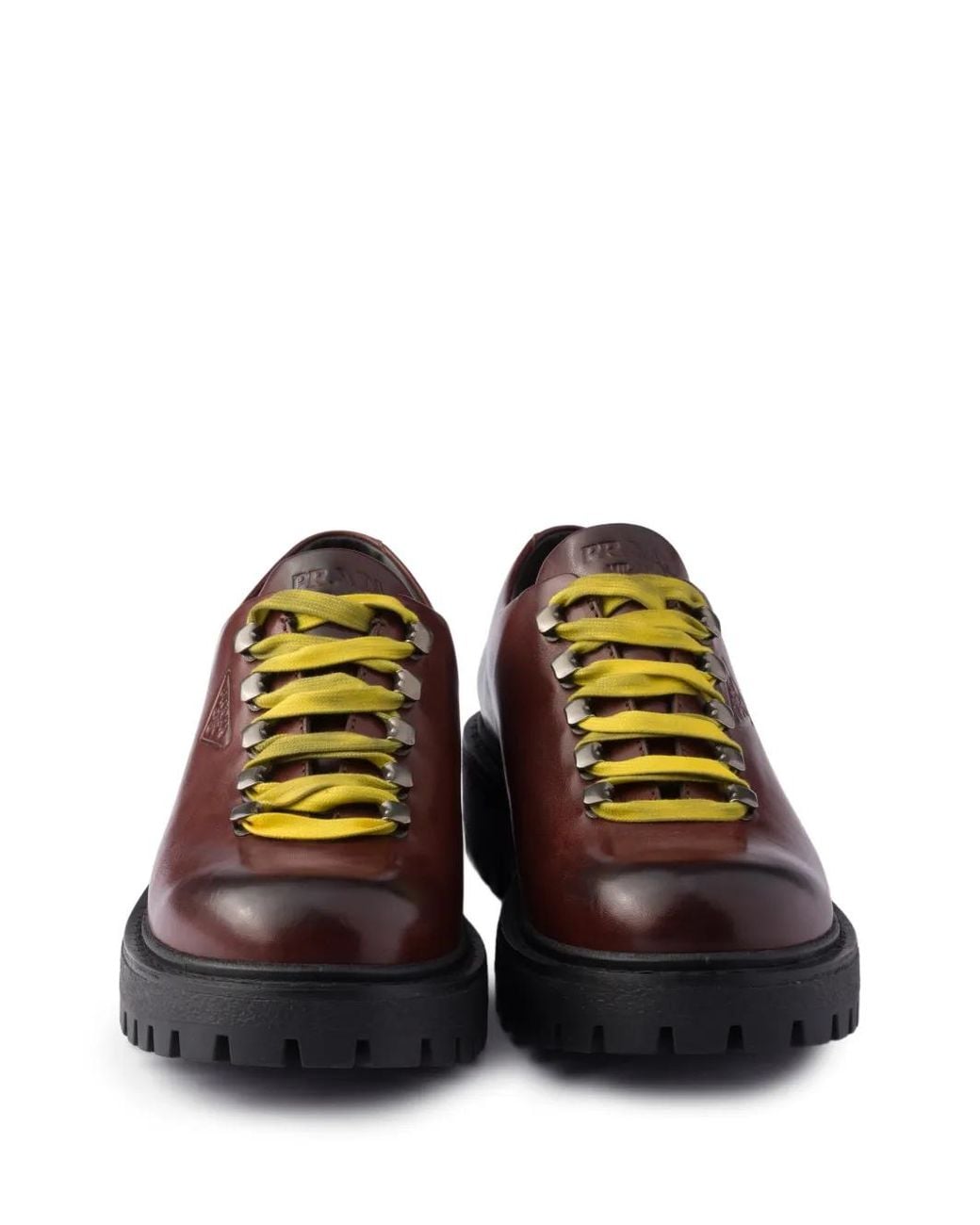 Prada Aged Sneakers in Brown für Herren