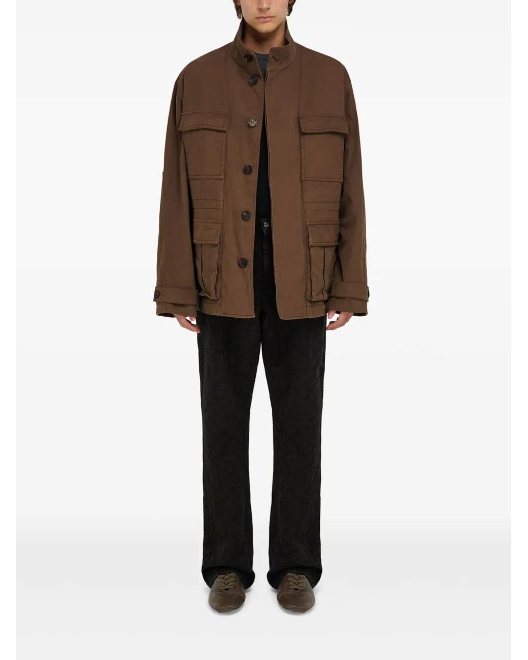Ferragamo Brown Saharan Jacket for men