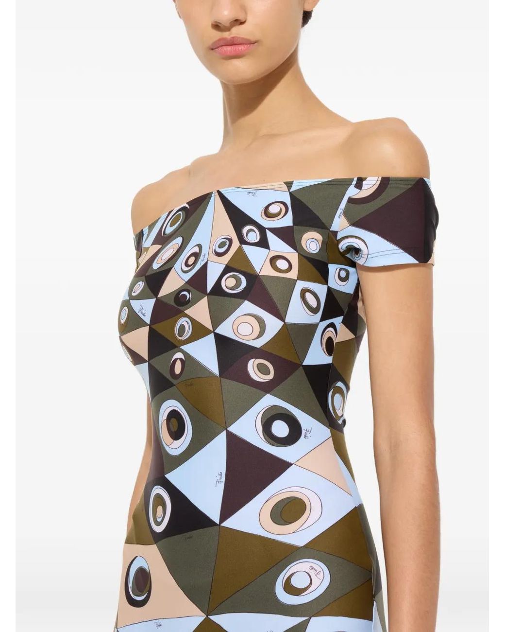 Emilio Pucci White Occhi-Print Jumpsuit
