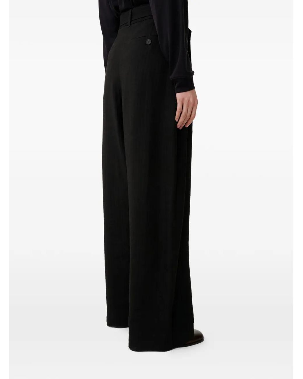 Studio Nicholson Black Chatto Belt Palazzo Pants
