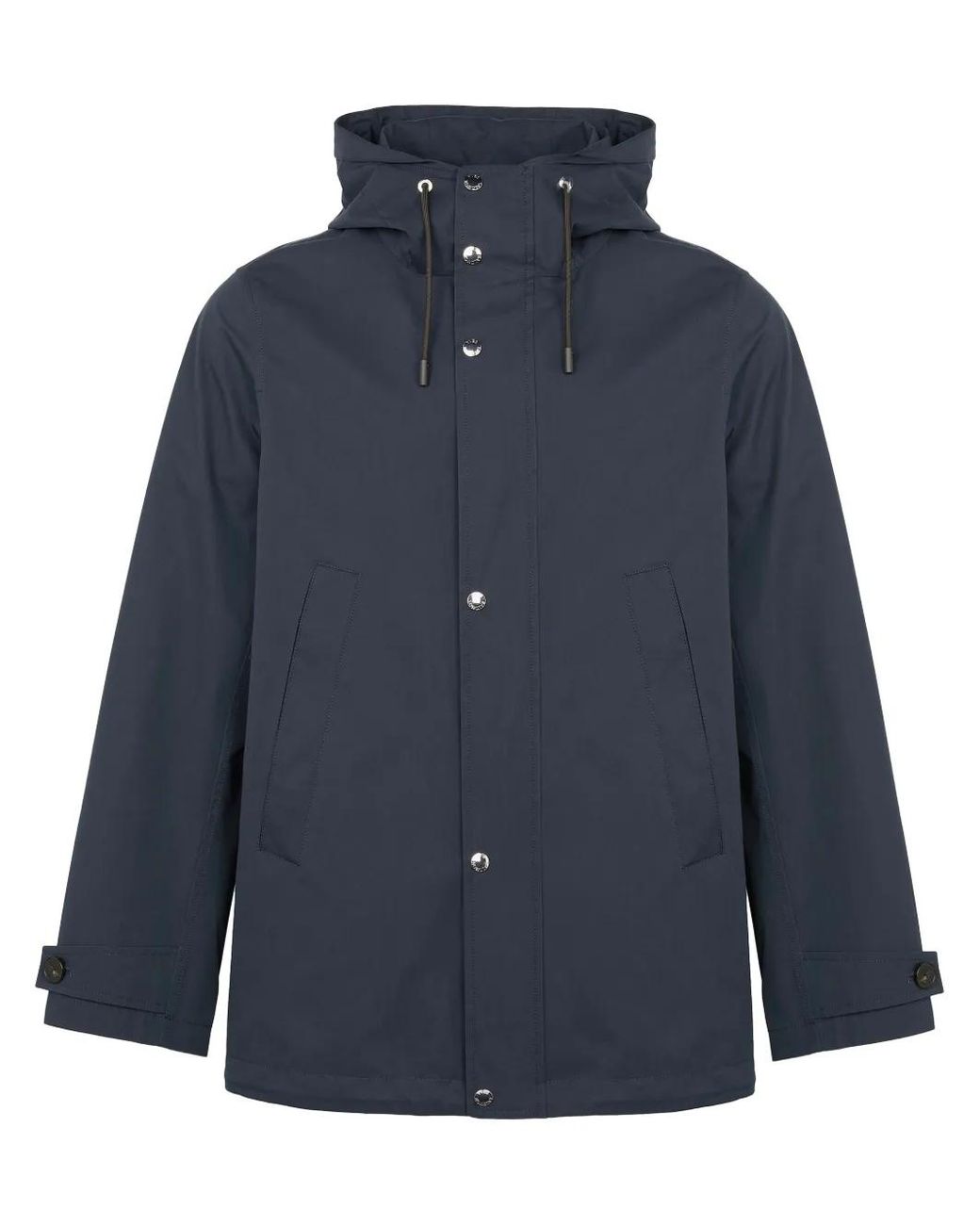 Yves Salomon Blue Waterproof Parka Coat for men