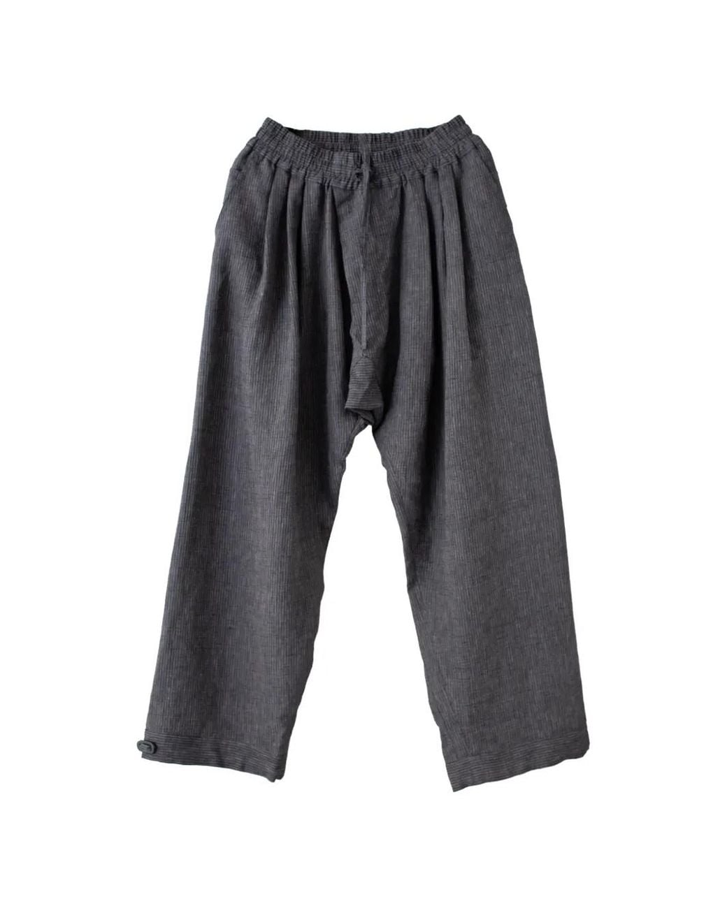 Jan Jan Van Essche Gray Pantalon Rayé À Coupe Sarouel for men