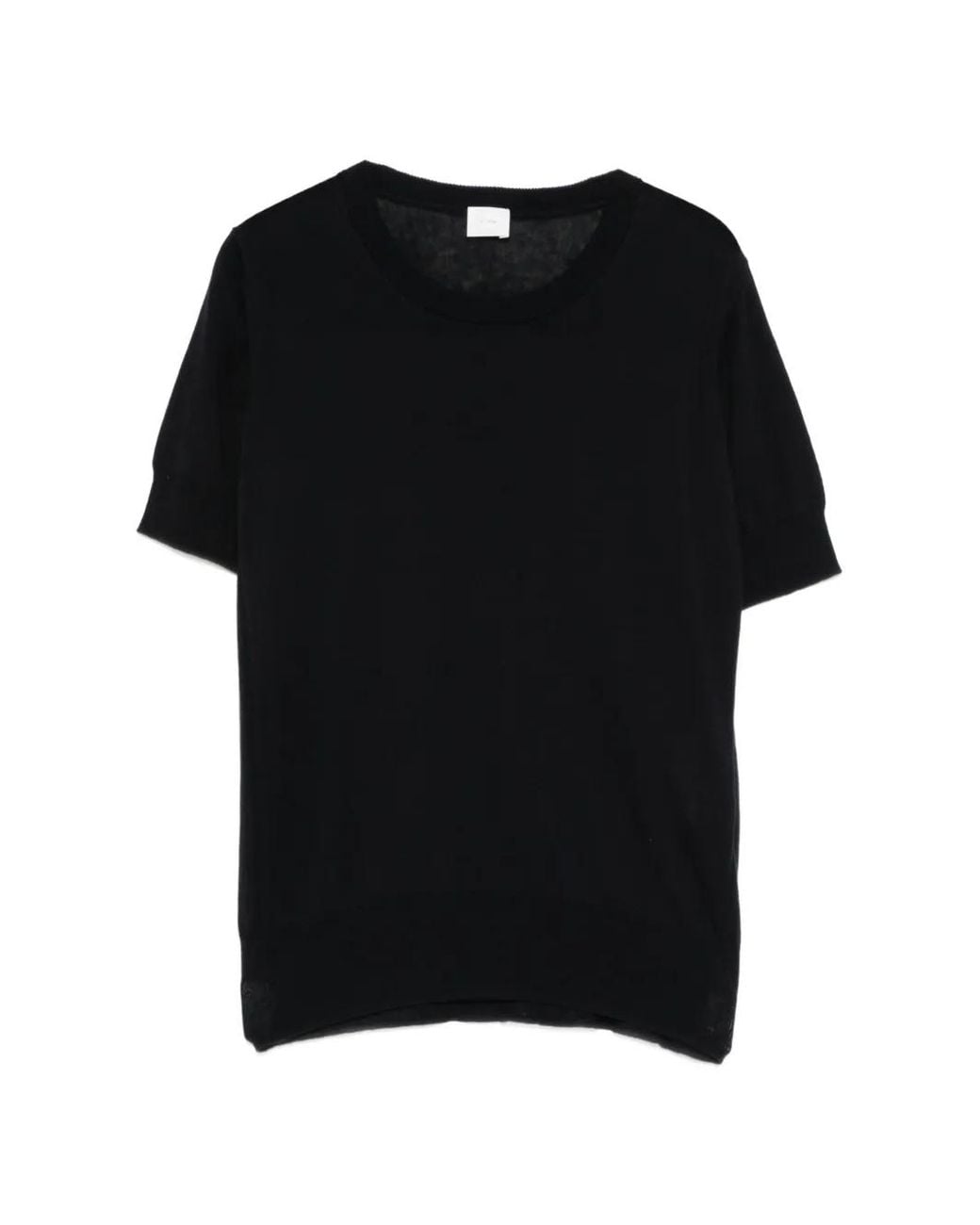C.T.Plage Black Round-Neck T-Shirt