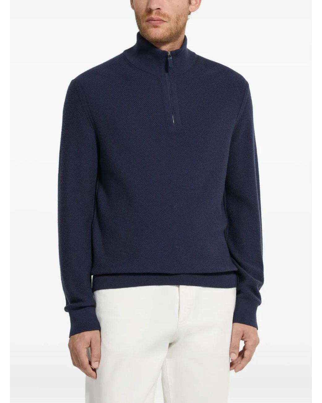 Zegna Blue Sweater for men