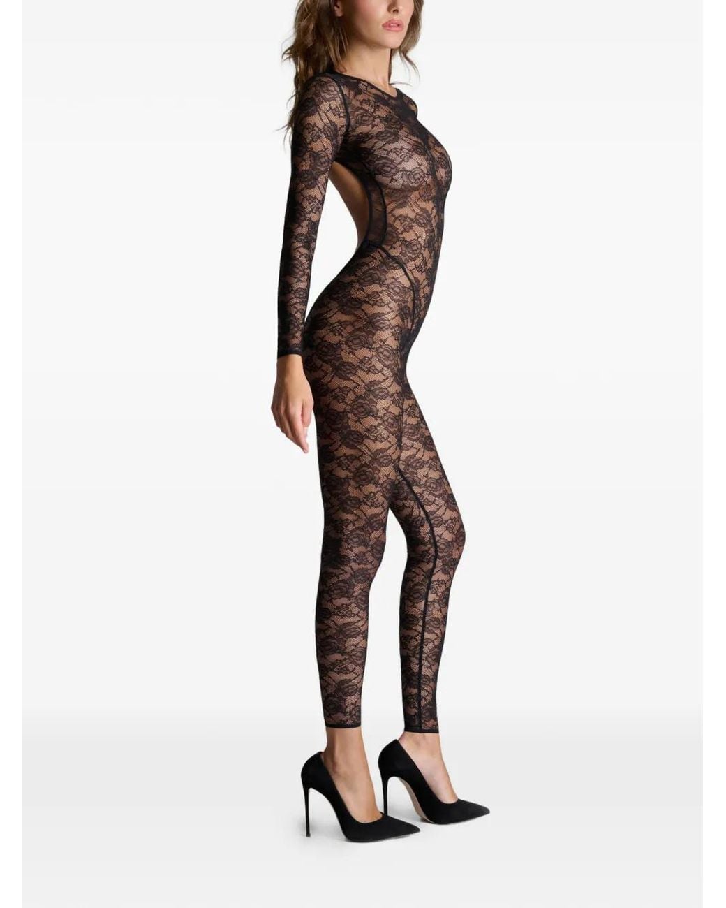Maison Close Black Flashback Backless Jumpsuit