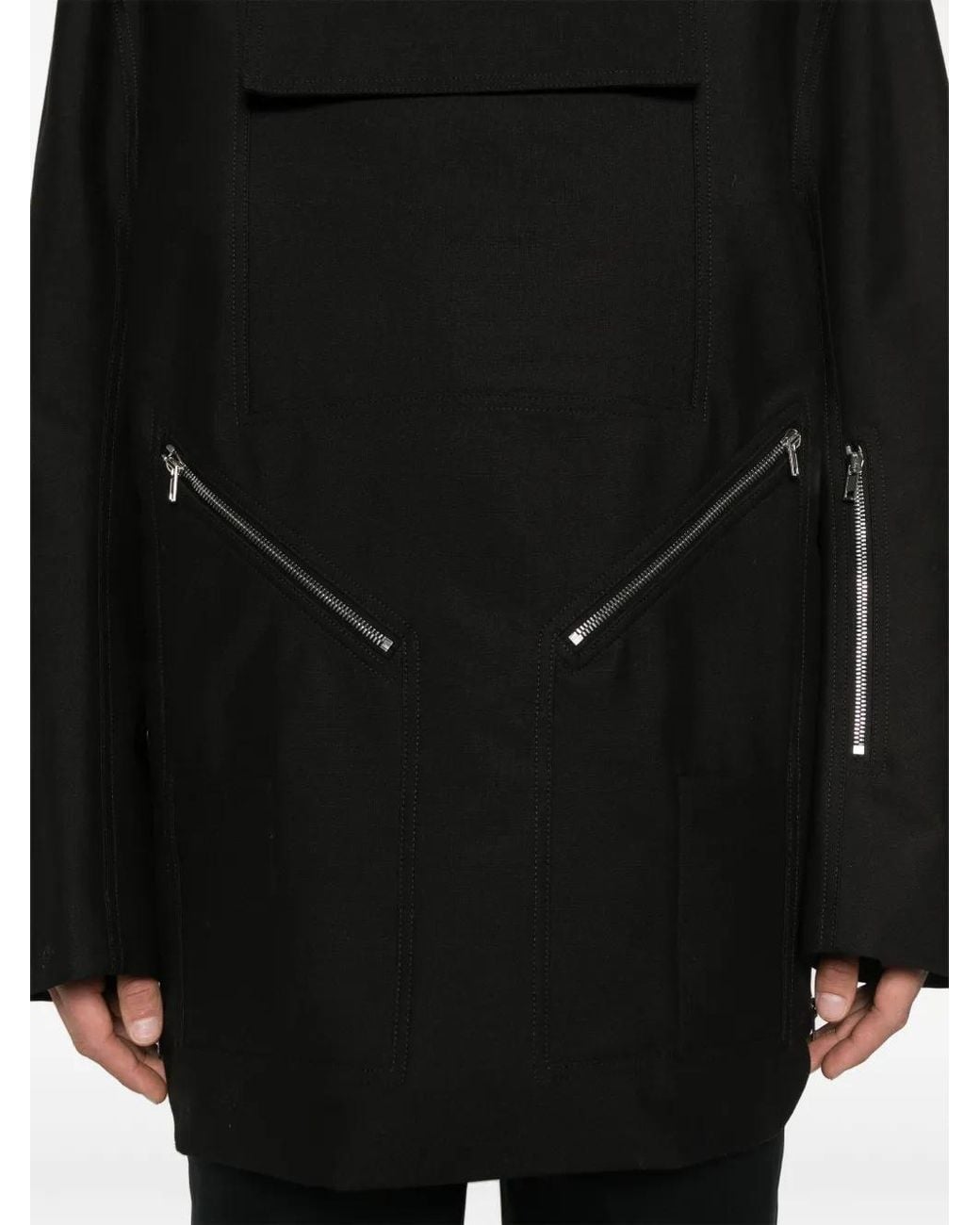 Rick Owens Black Mountaineering Smock Jacket for men
