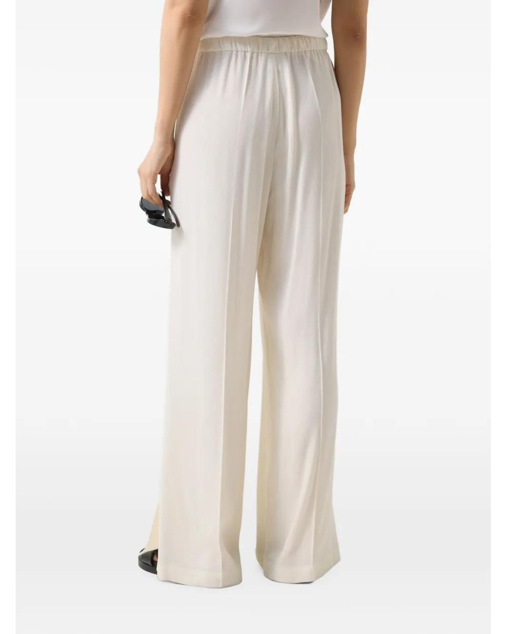 Bogner White Gina Wide-Leg Trousers