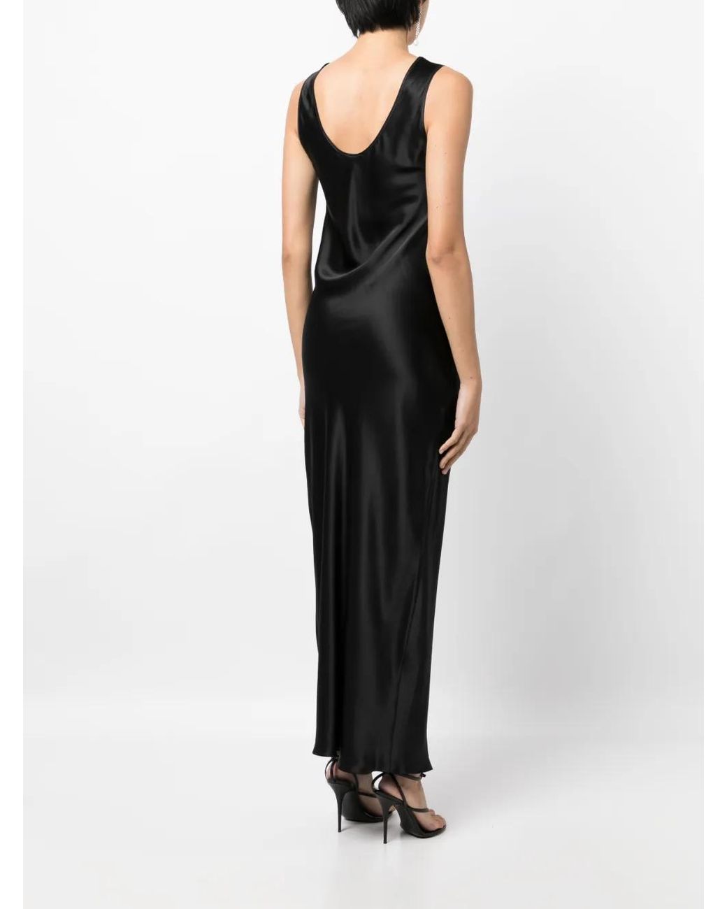 Gilda & Pearl Black Aria Silk Maxi Dress