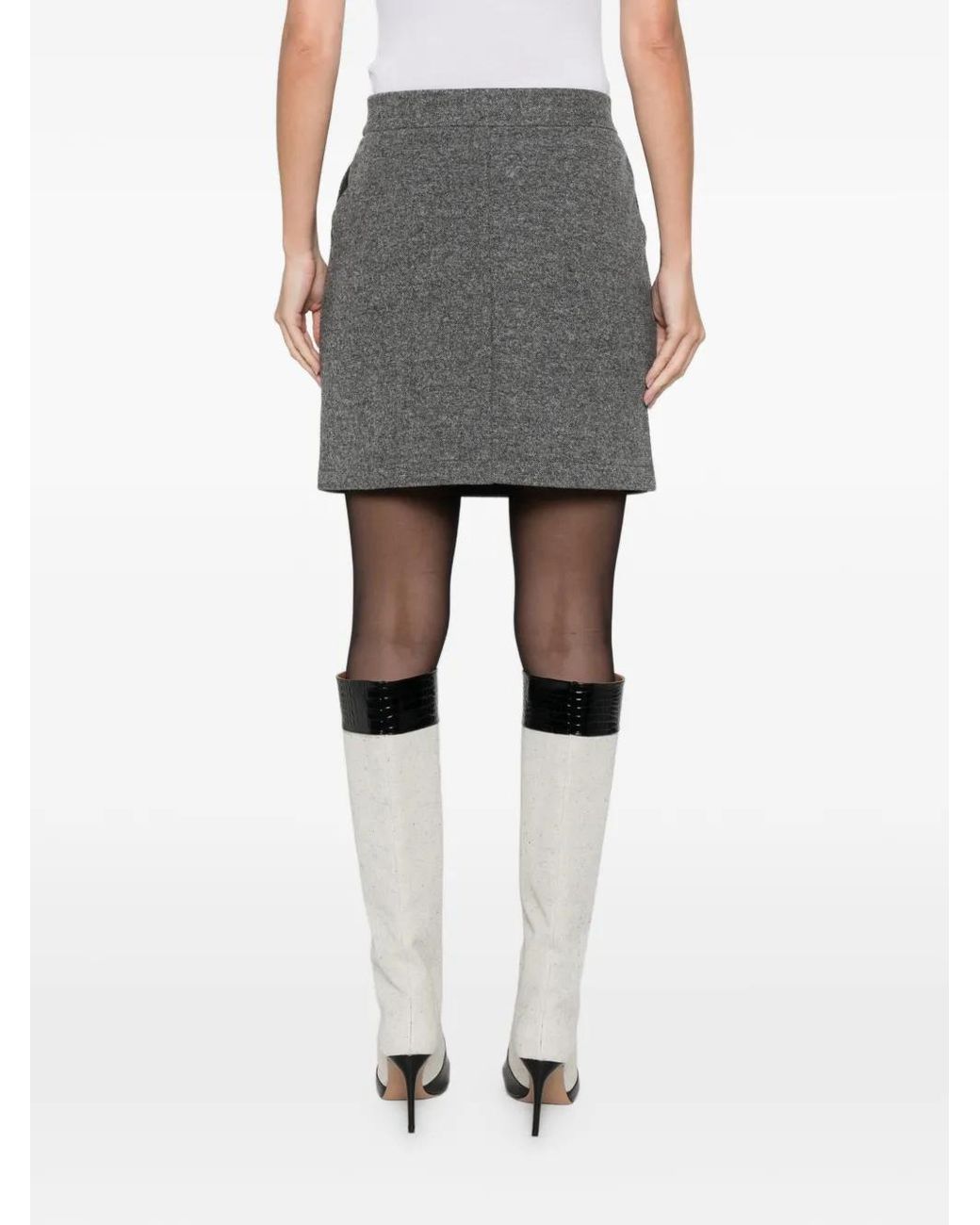 Marc O' Polo White Cotton Mini Skirt