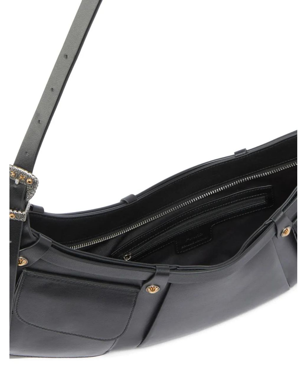 Pinko Black Pocket Body Bag Large Shoulder Bag