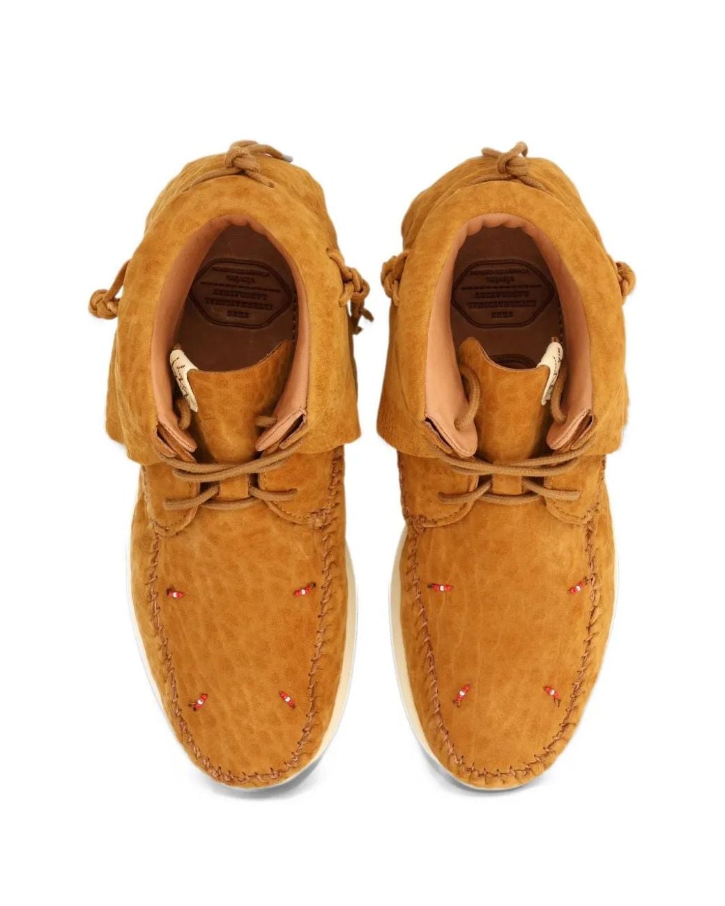 Visvim Orange Lhamo Folk Desert Boot for men
