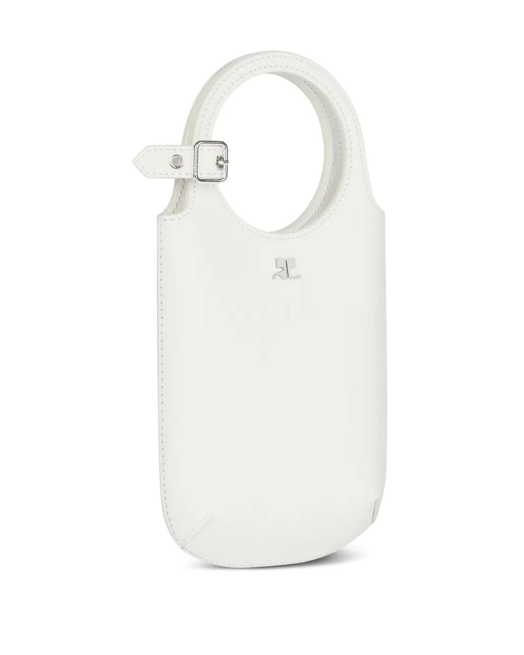 Courreges White Slim Holy Tote Bag