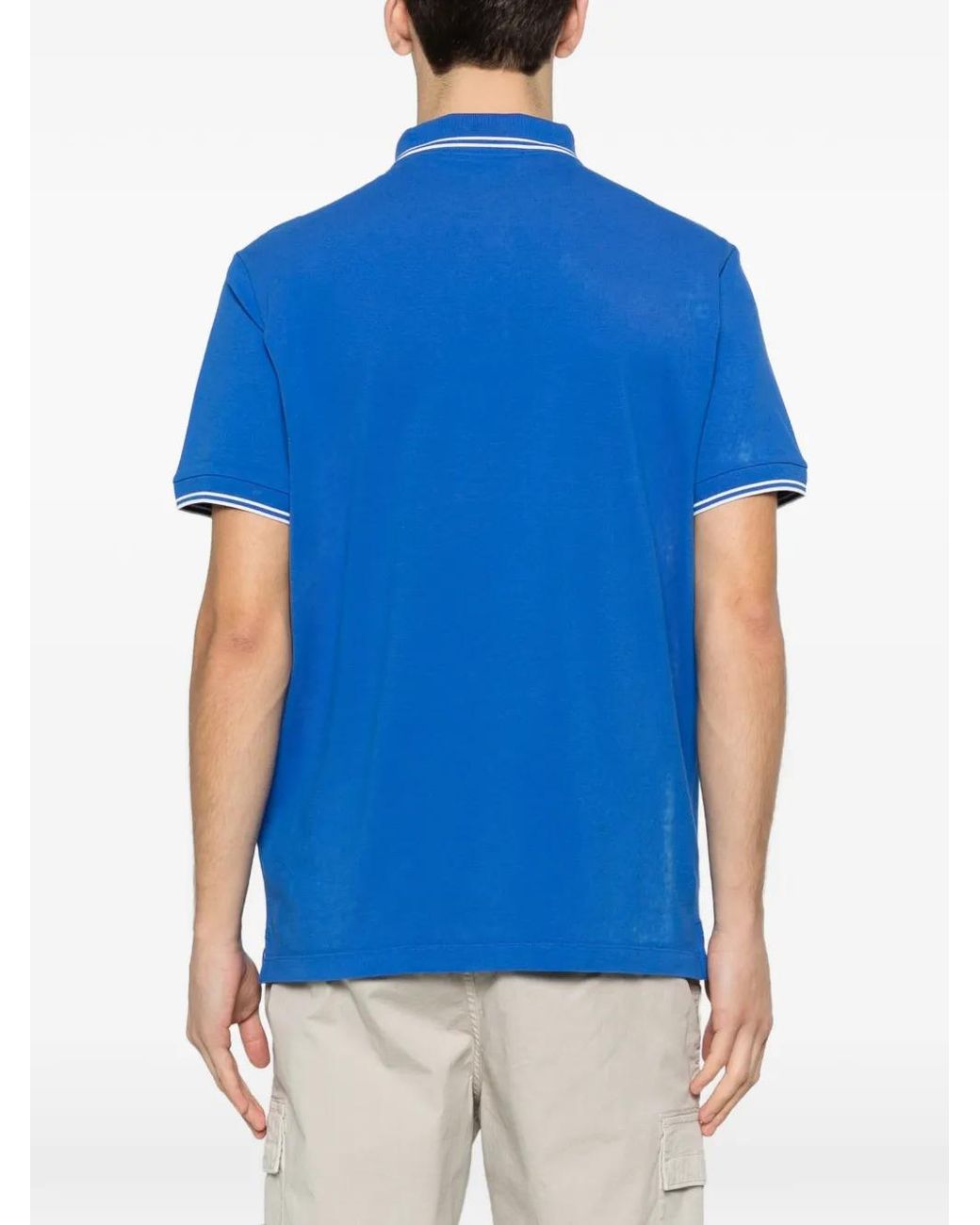 Stone Island Blue Ss Polo for men
