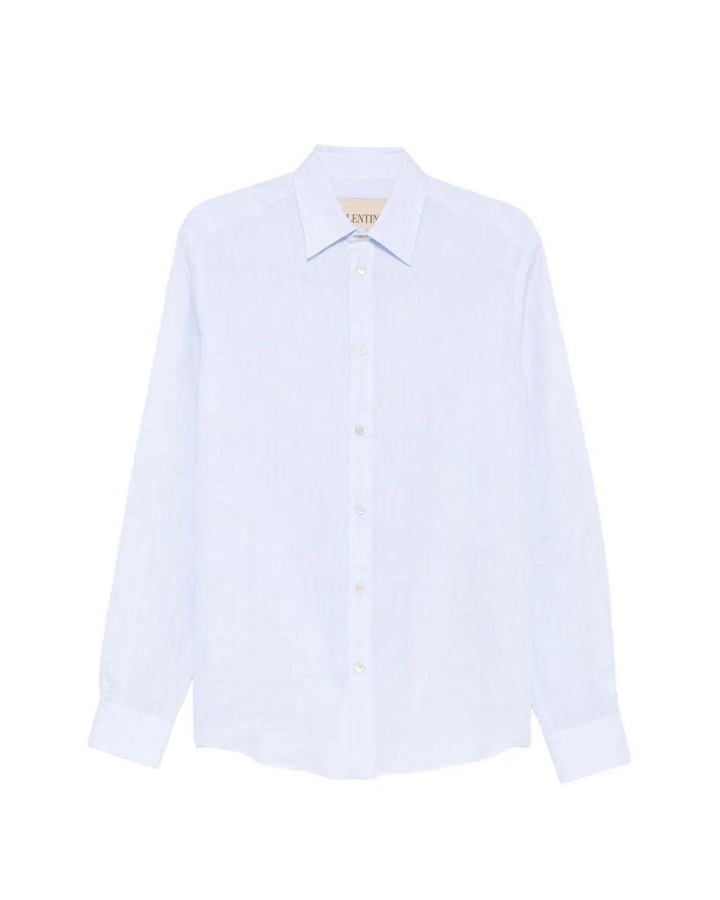 Valentino Garavani White Long-Sleeve Button-Up Shirt for men