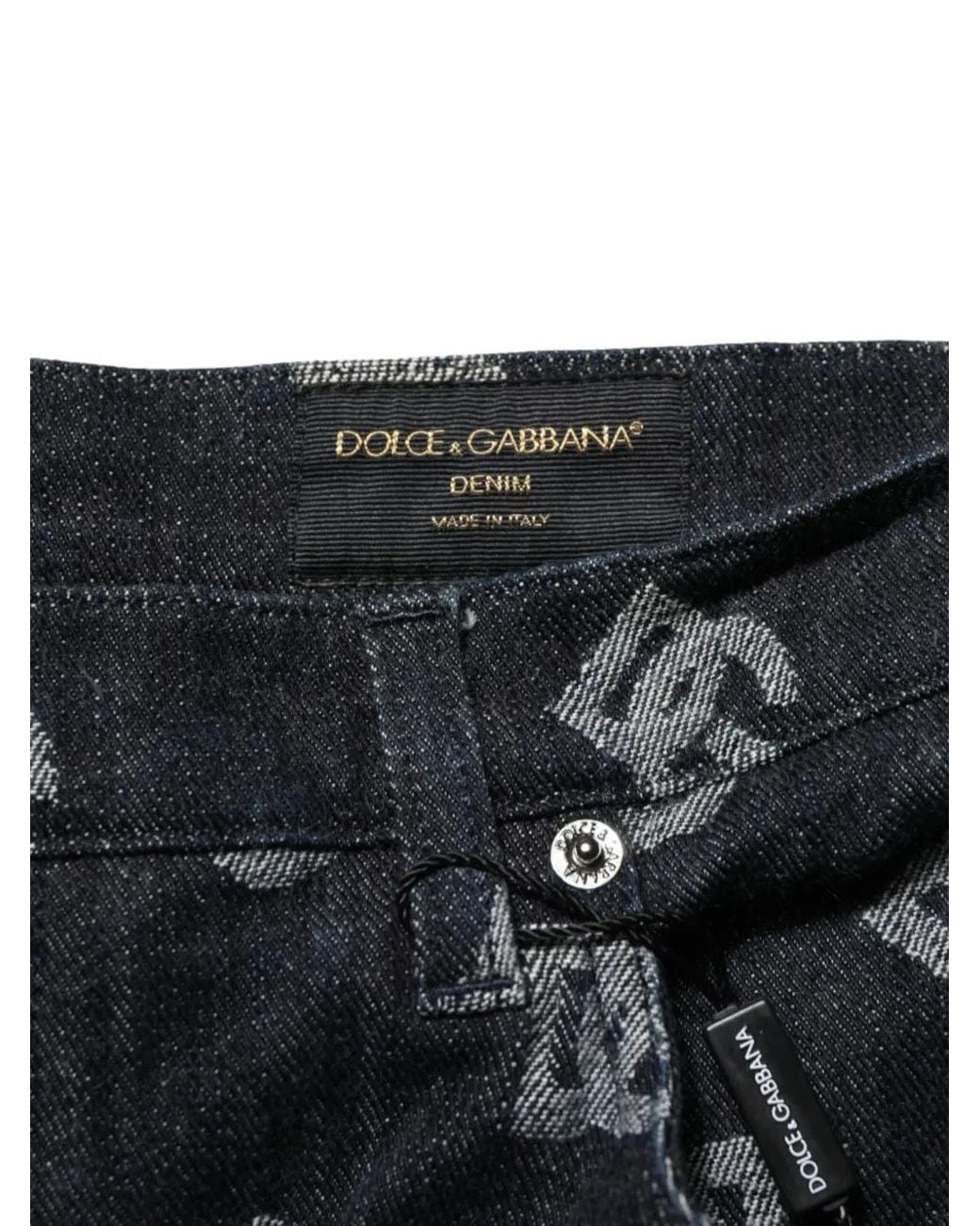 Dolce & Gabbana Black Logo-Print Cargo Shorts for men