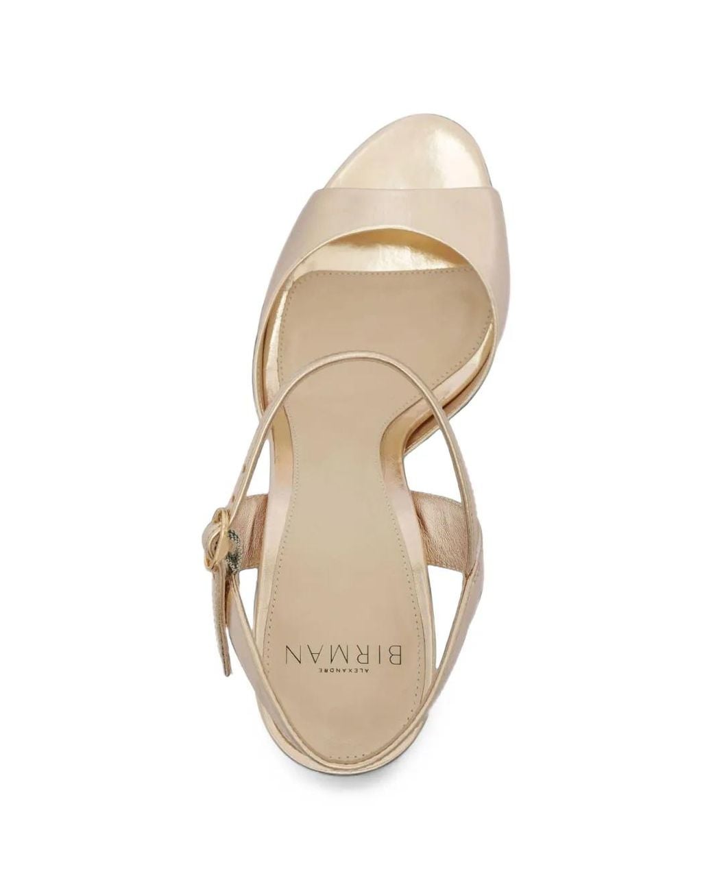 Alexandre Birman White Amy Metallic Leather Sandals